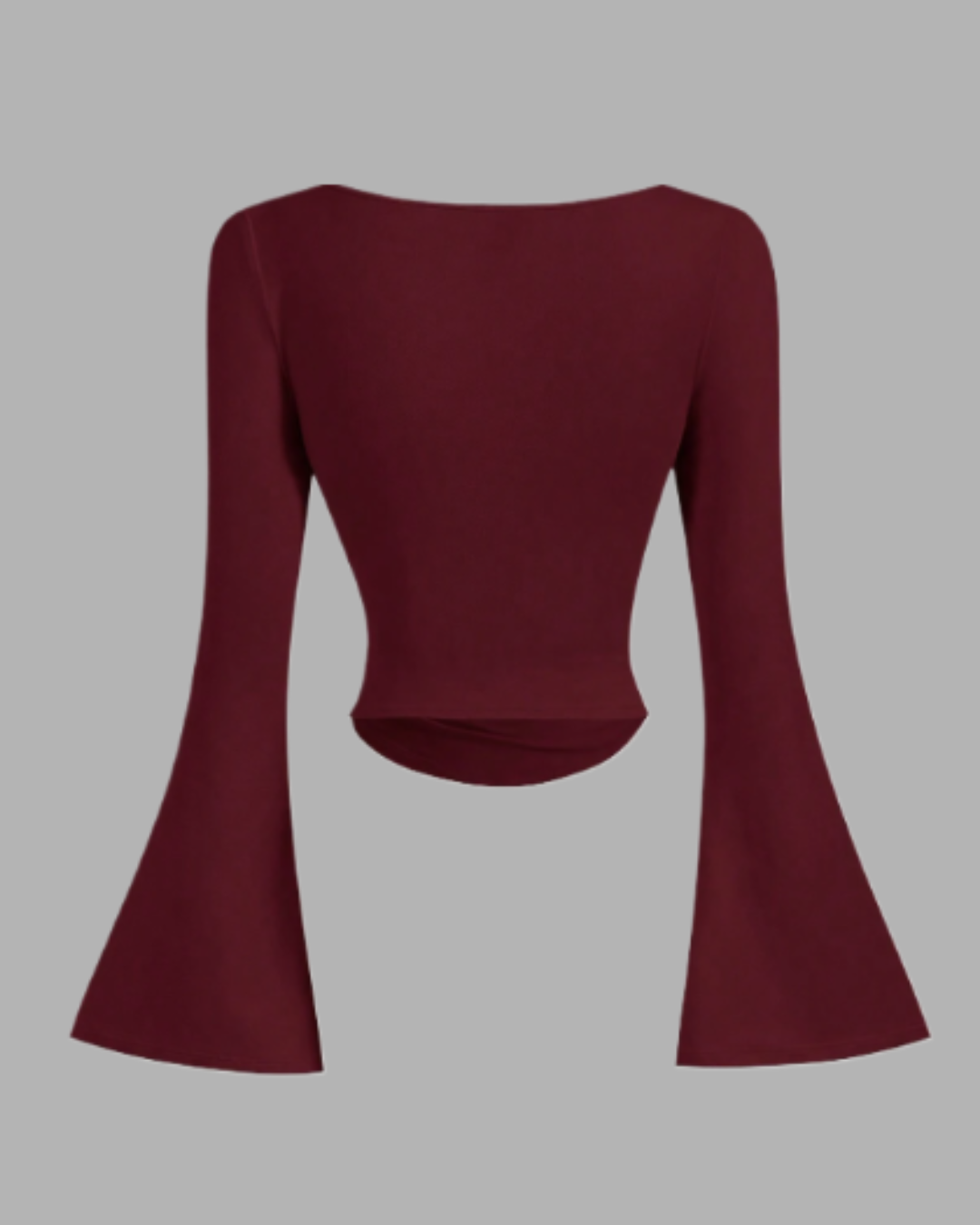 Boat Neck Bell Sleeve Side Ruched t-shirt