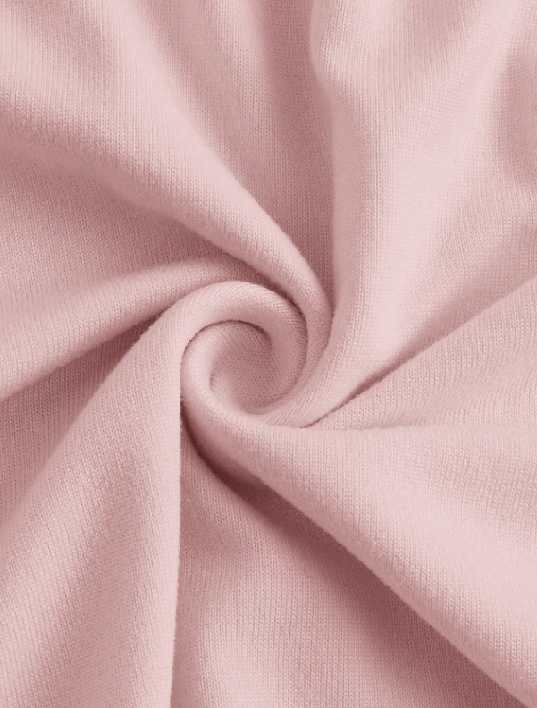 Boat Neck Bell Sleeve Side Ruched t-shirt (baby pink)