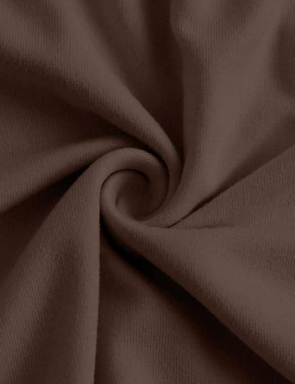 Boat Neck Bell Sleeve Side Ruched t-shirt (brownz)