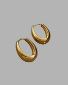 Oval Hoop Earrings.